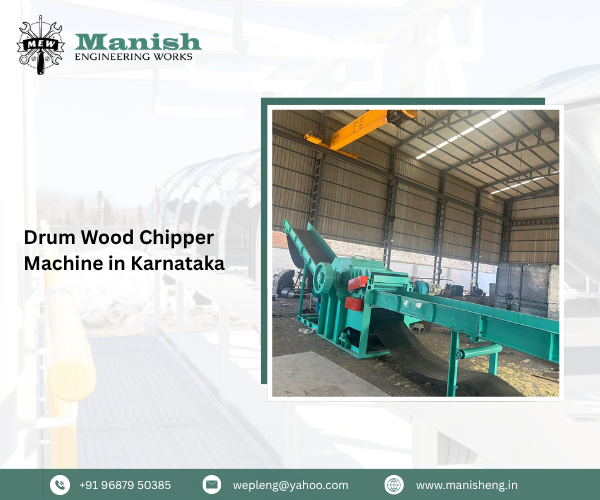 Drum Wood Chipper Machine in Karnataka
