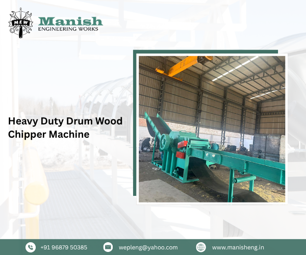 Heavy Duty Drum Wood Chipper Machine